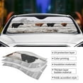 thumbnail image 4 of Kdxio Yak Print Front Windshield Sun Shade,Folding Auto Sunshade for Car Truck SUV-Medium, 4 of 7