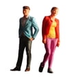 thumbnail image 2 of 2 figuras de a escala 1/64, hombre y mujer, tren, parque, calle, modelo en miniatura femenino y masculino para casa de muñecas, accesorios Combinación de ocio, 2 of 9