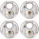 thumbnail image 1 of BRINKS 70mm Discus Padlock 4 Pack - Keyed Alike Chrome Security Lock for Shed & Garage, 1 of 5