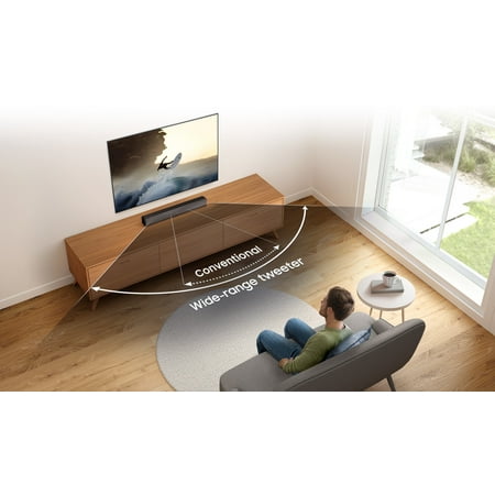 Samsung - 2.0-Channel Soundbar with Digital Amplifier - Black