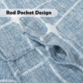 thumbnail image 2 of Kitchen Curtains 36 Inch Cafe Curtain Tiers, Light Filtering Linen Textured Short Curtains for Bathroom, Semi Sheer Farmhouse Small Window Curtain Rod Pocket 2 Panels (Light Blue), 2 of 6