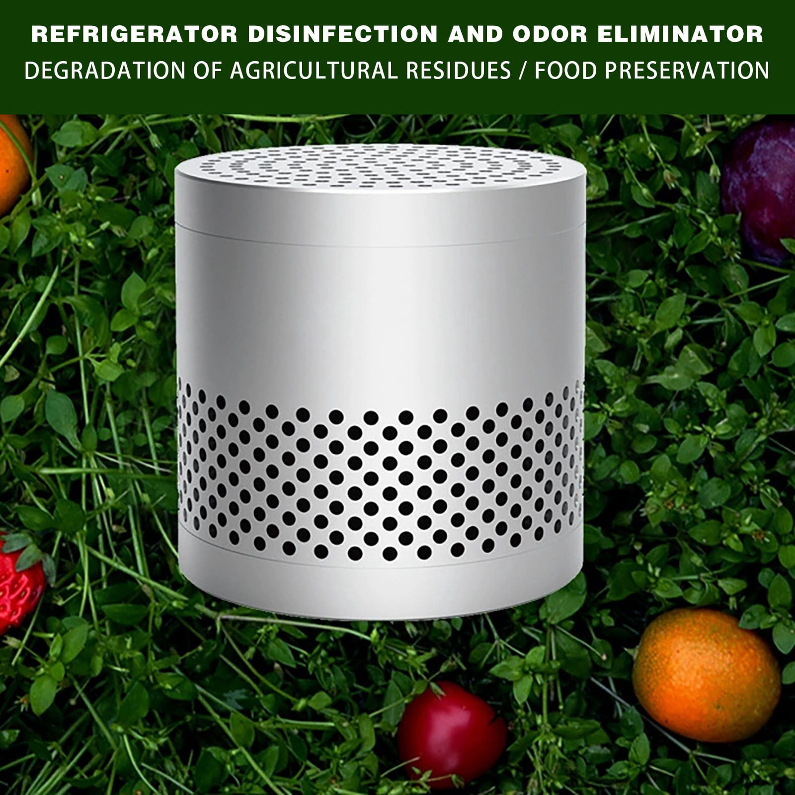 Refrigerator Deodorizer Odor Eliminator, Stainless Steel Fridge Smell Eliminator, Air Purifier, Fridge Deodorizer, Odor Absorbers– Lasts 10 Years, Long (Stainless Steel)