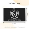 Western Sahara Flag Logo Silver National Emblem 3x5 Ft Breeze Banner ...