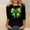 Black, variant on Shamrock Shirts for Women Irish Graphic Tees Crewneck St.Patrick's Day Navy 3/4 Sleeve Holiday Ladies Tops