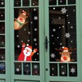 thumbnail image 2 of Pegatinas de ventana estáticas de Navidad Papá Noel copo de nieve ciervos DIY pegatinas extraíbles JAMW  Sencillez, 2 of 5