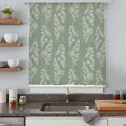 thumbnail image 4 of Dark Green Botanical Sheer Curtains 63 Inches Long, Pastoral Elegant Spring Floral Light Filering Curtains, Breathable Simi Curtain Privacy Drapes for Living Room Bedroom Lightweight Window Treatment, 4 of 9