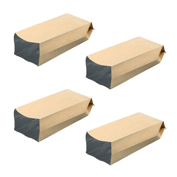 100 bolsas de papel kraft con fuelle lateral, selladas con papel de aluminio, para envasar alimentos, para té y frutos secos (10,5 x 5 x 2)