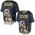 thumbnail image 3 of Happy New Year Bull Terrier Welcome 2025 Balloon Firework Party All Over Print 3D Baseball Shirt Bully Dog Lovers Gifts Idea Softball Sport - 01014, 3 of 6