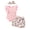 Pink rabbit, variant on Toddler Baby Girl Summer Short Sleeve Romper Shorts Headband Clothes Outfits Set,Size 0-24 Months
