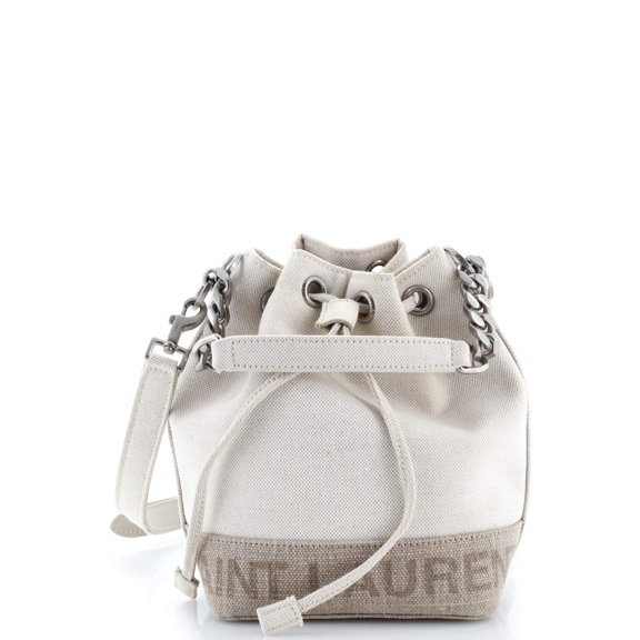 Pre-Owned Rive Gauche Bucket Bag Canvas Mini By Rebag