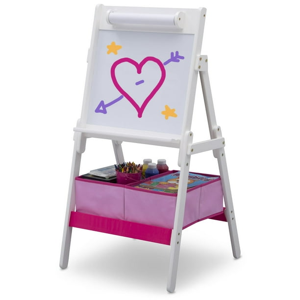 Delta Children Classic Kids Whiteboard/Dry Erase Easel with Paper Roll