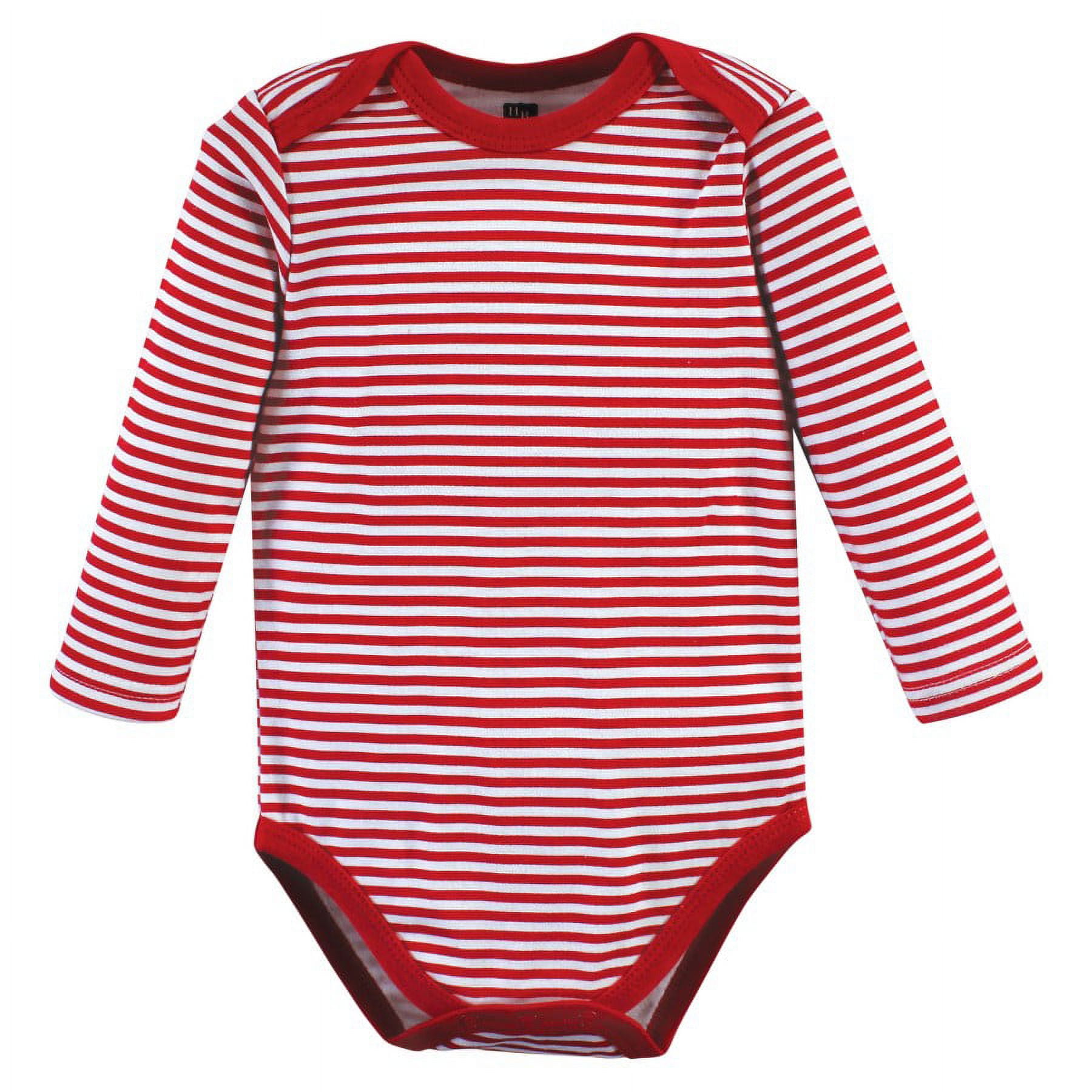 Hudson Baby Cotton Long-Sleeve Bodysuits, 3- Pack, Newborn- 24 Months