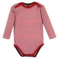 thumbnail image 4 of Hudson Baby Cotton Long-Sleeve Bodysuits, 3- Pack, Newborn- 24 Months, 4 of 5