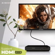 مشغل DVD Audiobox MP-200 مع دعم متعدد التنسيقات ومخرج HDMI وجهاز تحكم عن بعد