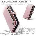 thumbnail image 6 of for Samsung Galaxy S22 Plus/ S22+ Wallet Case, for Samsung S22 Plus Case Wallet for Women, PU Leather Magnetic Flip Strap Zipper Card Holder Phone Case for Galaxy S22 Plus/ S22+ 5G, Pink, 6 of 13