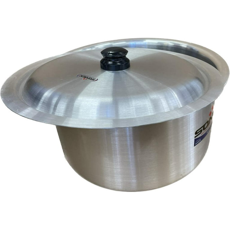 Upgrade Your Kitchen with The Sonex Big Aluminum Cooking Pot - Size #10, 40cm Diameter, 30 Liter Capacity, Size: 40.0 cm / 15.74-Inch Diameter. 23.0