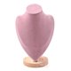 thumbnail image 2 of Jewlery Organizer Display Stand Pendant Earrings Necklace Mannequin for Shop Showcase Decor Wooden Base Chain Holder C, 2 of 5