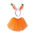 thumbnail image 4 of Conjunto de disfraz de conejo de Pascua con orejas, diadema, falda de cosplay, accesorios modernos para festivales, carnavales, Pascua, Halloween y, 4 of 8