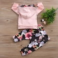 thumbnail image 6 of Newborn Infant Baby Girls Autumn Spring Clothes Floral Hoodie Long Sleeve Pocket Jumper Tops+Pants 2Pcs Kids Outfits Clothing Sets, 6 of 10