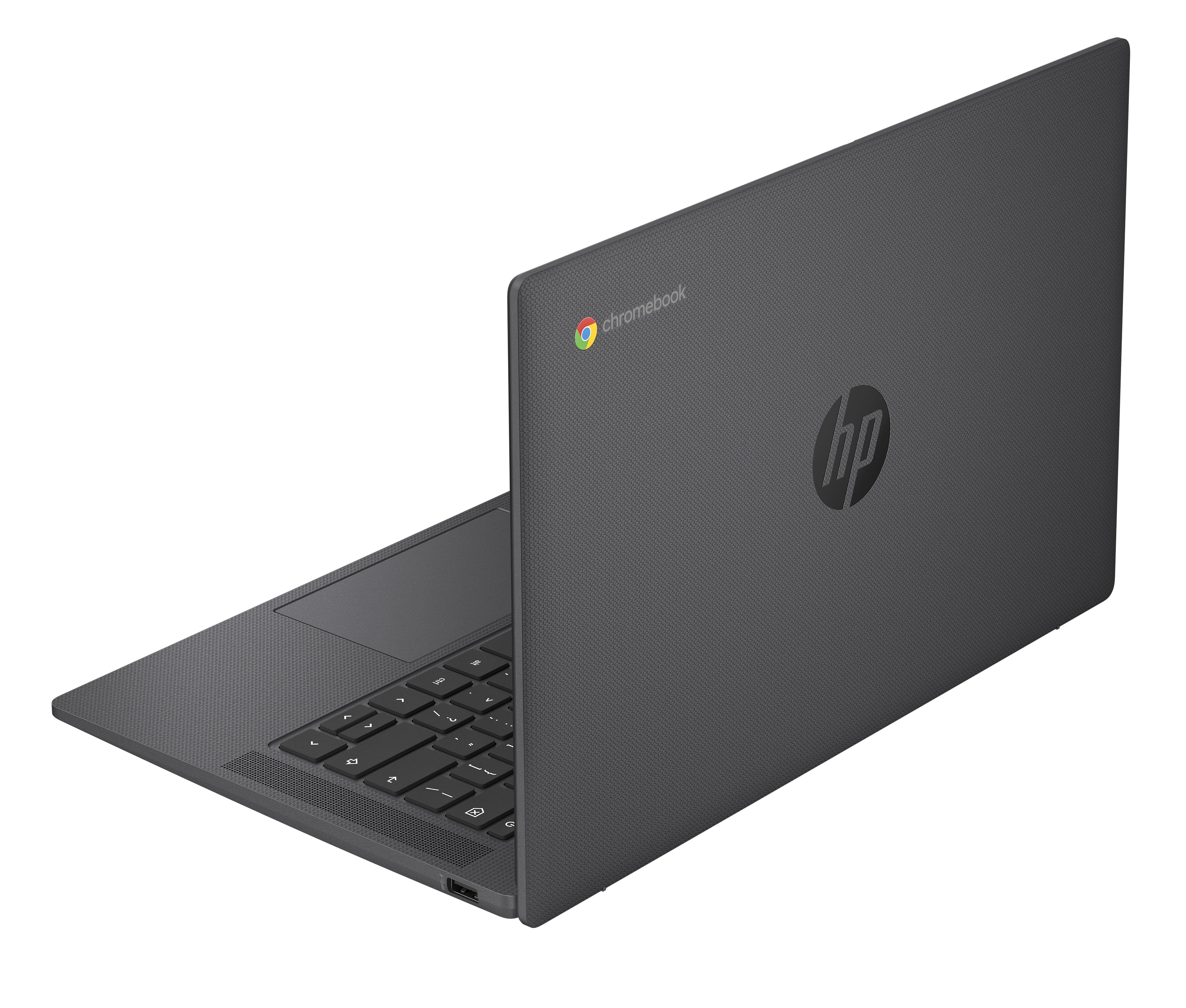 HP Chromebook 14A-NF0020CA - Intel N-series - N100 / up to 3.4 GHz - Chrome OS - UHD Graphics - 8 GB RAM - 128 GB SSD UFS - 14" IPS 1920 x 1080 (Full HD) - Wi-Fi 6, Bluetooth - glacier silver