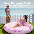 thumbnail image 4 of SLOOSH Inflatable Tanning Pool Lounger Float for Adults, 72" x 65" Large Suntan Tub Pool Floats Tanning Bed Blow up Pool Raft Lounge Floatie for Lake, Outdoor, Backyard, Swimming Pool, 4 of 9