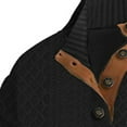 thumbnail image 3 of Ceisia Men's Regular-Fit Stand-Collar 4-Button Nautical Knit Sweatshirt With Compass Print Gift, 3 of 4