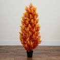 thumbnail image 4 of Nearly Natural Artificial Autumn Cedar Fall Tree - 4', 4 of 4