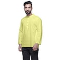thumbnail image 5 of Atasi Long Sleeve Kurta For Men Solid Mandarin Collar Ethnic Shirt, 5 of 6