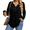 Multicolor SF195, variant on Zeagoo Womens Plus Size Long Sleeve Shirts Fall Tunic Top V-neck T-Shirt Button Up Dressy Casual Blouse