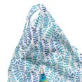 thumbnail image 5 of Botany Lounger Chair Bag, Watercolor Nature Pattern with Leafy Branch in Aqua Color Platte, High Capacity Storage with Handle Container, Lounger Size, Violet Blue Aqua, by Ambesonne, 5 of 5
