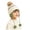 Green, variant on Winter Knit Trapper Hat for Kids Warm Earflap Cap with Pom Pom Top and Matching Ties Fleece Lined for Toddlers