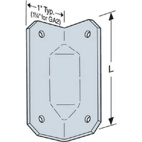 100 Count Simpson Strong-Tie GA1 2-3/4-In Gusset Angle
