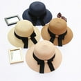 thumbnail image 3 of Prolriy Sun Hats for Women Summer Hats for Women Wide Bongrace Women Beach Hat Little Girl Sun Cap Foldable Ladies Hats Beach Hats for Women Khaki, 3 of 5