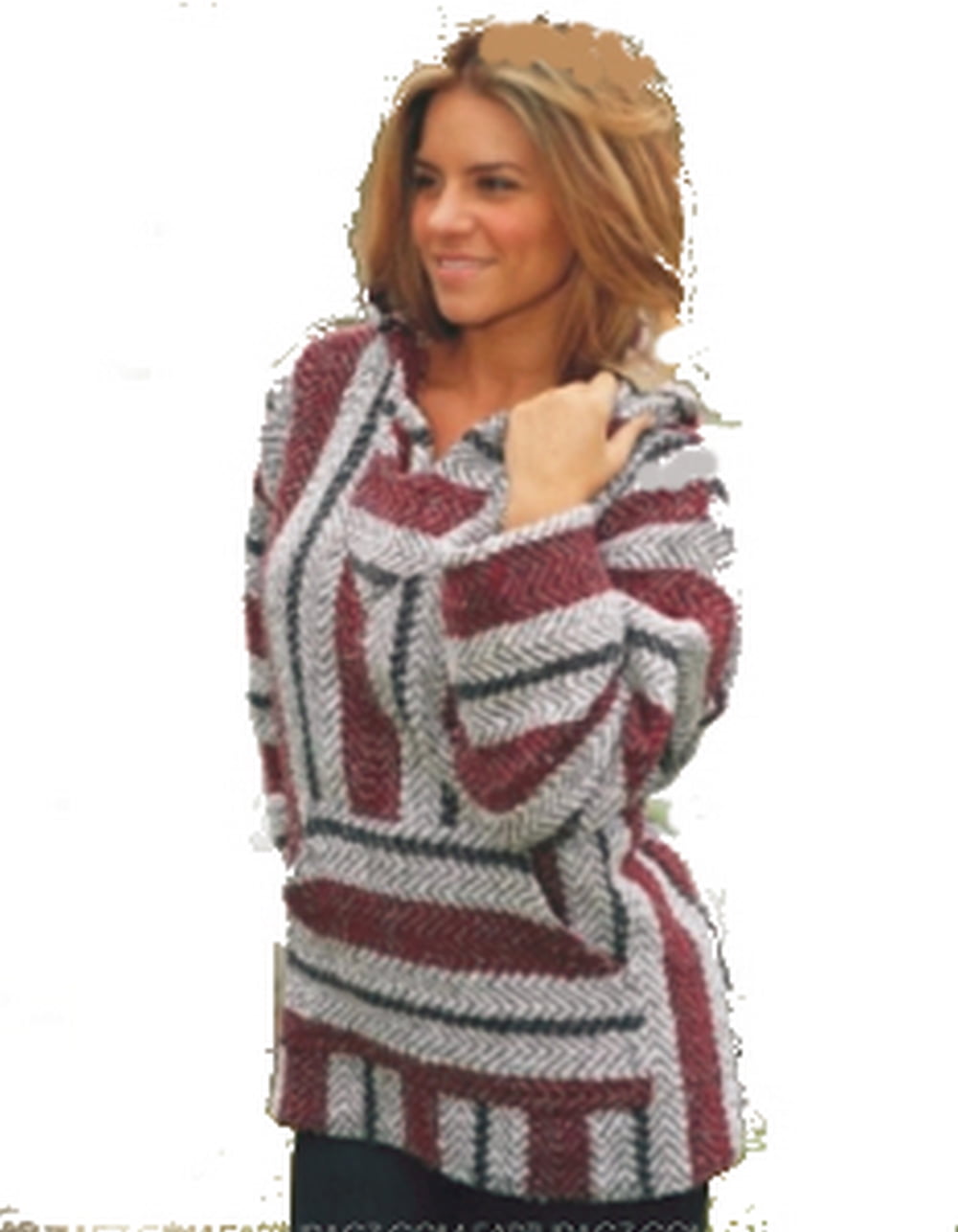 Ramatex Unisex Baja Pullover, BURGUNDY, L