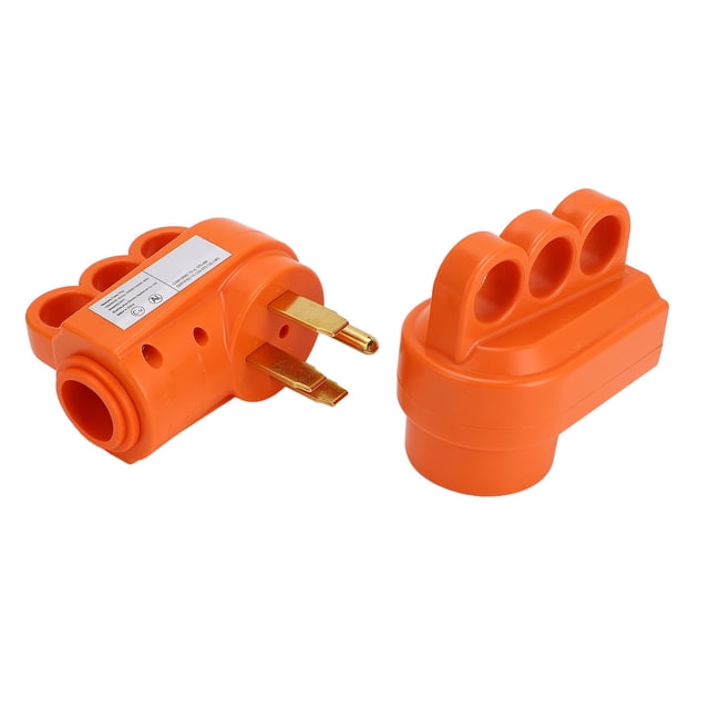RV Male Female Plug, 50 A 50 A Fácil de Instalar RV Conector Femenino Masculino Conjunto de Alimentación para la Fuente de Alimentación para 8awg 1c 50a stw