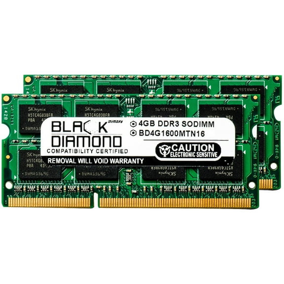 8GB 2X4GB Memory RAM for Dell Latitude E6230 DDR3 SO-DIMM 204pin PC3-12800 1600MHz Black Diamond Memory Module Upgrade