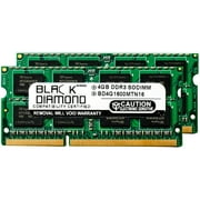 8GB 2X4GB Memory RAM for Dell Inspiron 17R (5720) DDR3 SO-DIMM 204pin PC3-12800 1600MHz Black Diamond Memory Module Upgrade