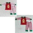 thumbnail image 2 of Venta al por mayor, ropa de Navidad para niña, moda Otoño Invierno, conjunto para niños, pantalones bordados de puntos de pan de jengibre, pijamas para niños, ropa de dormir, 2 of 4