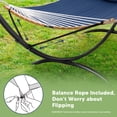 thumbnail image 4 of SUNCREAT Hammocks for Outside with Stand, Porch Hammock and Stand, 475 lbs Capacity, Patent Pending, Navy, 4 of 10