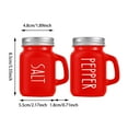 thumbnail image 3 of And Pepper Shakers Set Glass Kitchen for Home and Events - Modern Stainless Steel Lids Shaker Sets 2PCS, 3 of 9