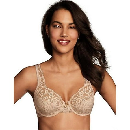Buy Latte Nude Recycled Lace Full Cup Bra 32F, Bras