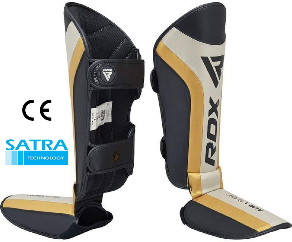 RDX Shin Guards for MMA Fighting /& Kickboxing Training Muay Thai Leg Protector Instep Foam Pads Great Protective Gear for Martial Arts BJJ Karate Sparring
