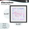 thumbnail image 4 of Stupell Industries Coastal Pastel Mermaids Only Black Framed Print Under Glass, 16 x 16, by Kim Allen, 4 of 8