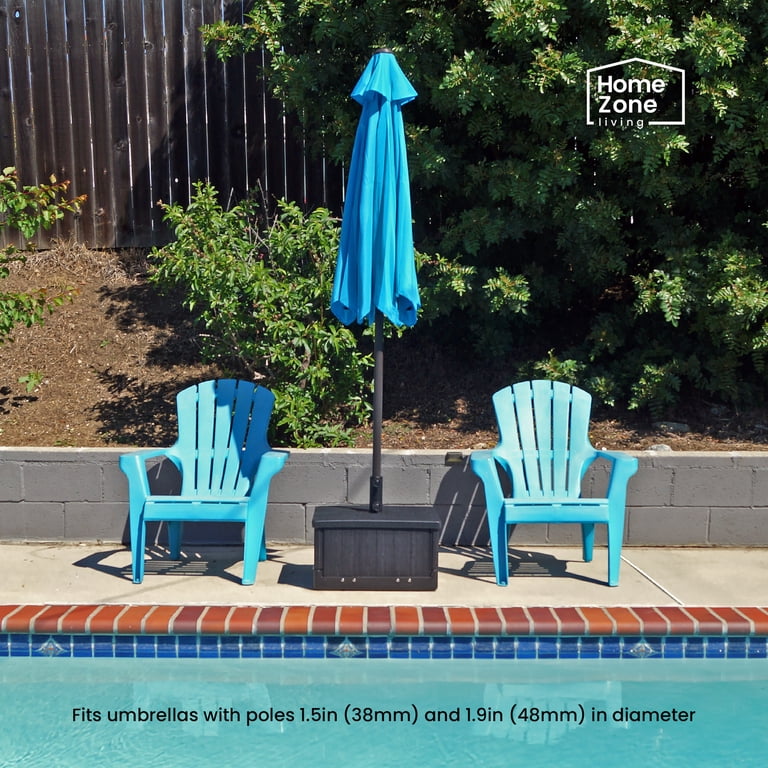 adams patio umbrella stand green Tilt | Auto-Tilt, Fade-Proof, Wind Resistant | Commercial Grade | Sunbrella Forest tilt function for easy opening and closing Bimini 6.5 Feet x 10