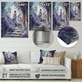 thumbnail image 4 of Designart "Stylish Girl Striking a Pose I" Woman Romantic Metal Wall Art, 4 of 5