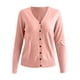 thumbnail image 4 of Moda Mujer Botones Manga Larga Casual Sólido Corto Abrigo Cárdigan Blusa Odeerbi  ODB-6, 4 of 4