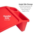 thumbnail image 6 of Mind Reader Kids Lap Desk, Activity Tray, Drawing, Stackable, Portable, Plastic, 22.25"L x 10.75"W x 8.5"H, Set of 2, Red, 6 of 8