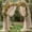 Deep Champagne Drapes Curtain, variant on Wedding Arch Draping Fabric 28" x19FT, Sheer Chiffon Fabric Backdrop,1 Panel White Drapes for Wedding Ceremony Decor, Decorative Arch Drapery for Birthday Party Ceiling Curtain Backdrop