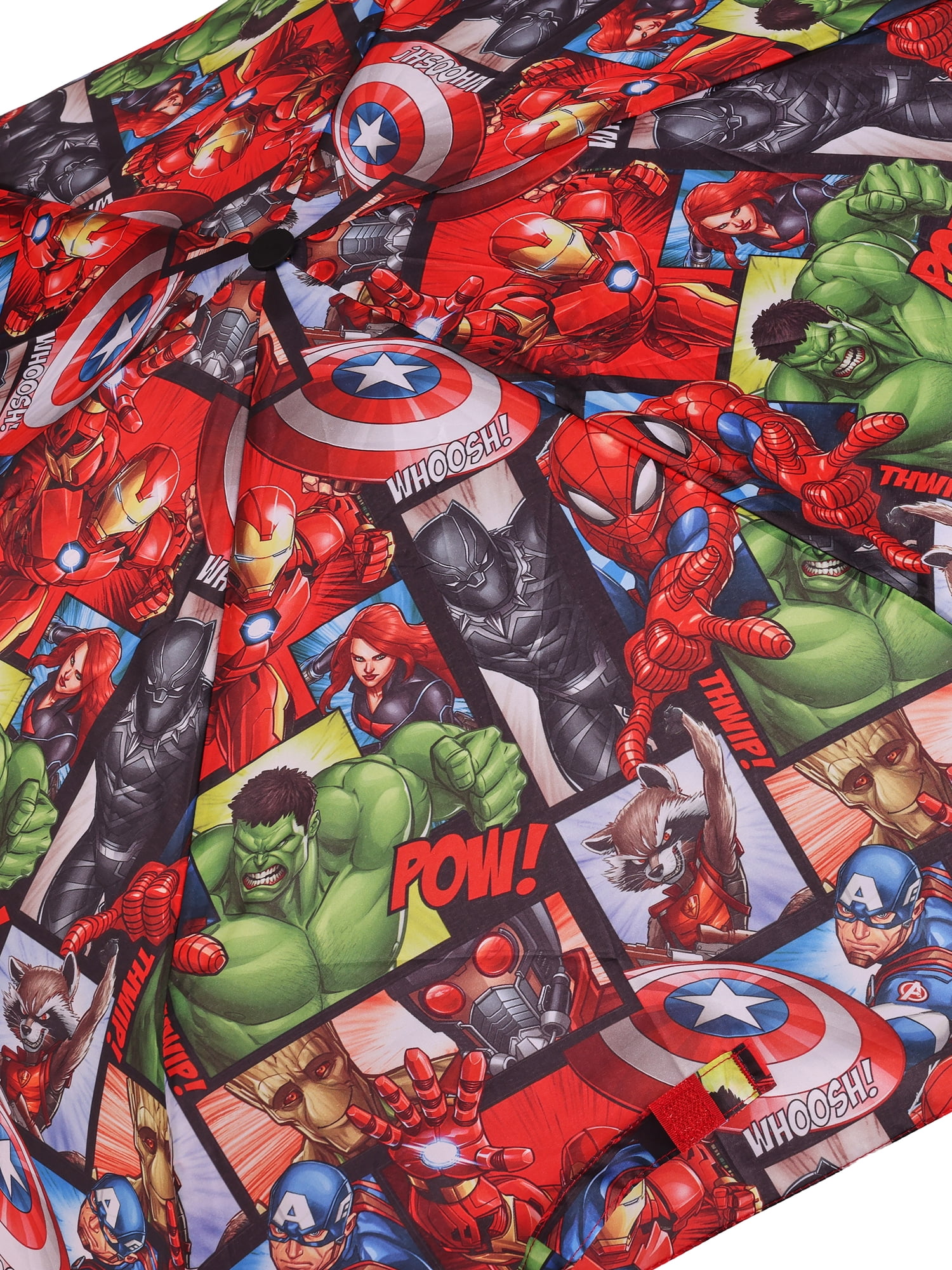 Avengers 6 Panel Telescopic Umbrella with Auto Open Button