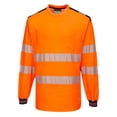 thumbnail image 3 of Portwest T185 PW3 Hi-Vis Long Sleeve Safety T-Shirt Yellow/Black, 5X-Large, 3 of 4